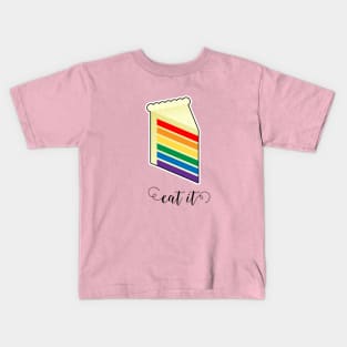 Eat It Rainbow Pride Cake Kids T-Shirt